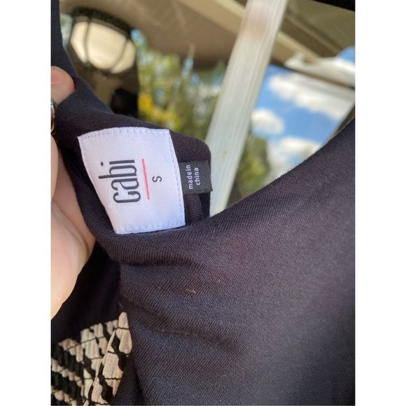 Anthropologie Cabi Cha Cha Maxi ruffle Geometric Maxi Dress Size Small - Picture 7 of 13